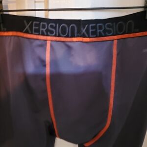 Men's Gray/Orange Compression Pants